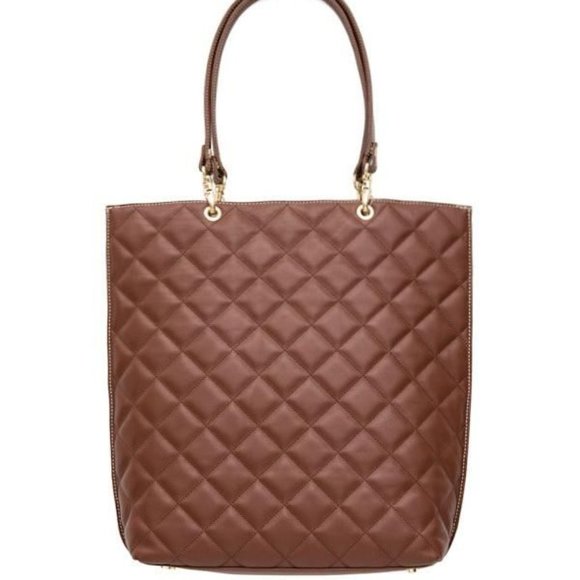 J. McLaughlin Bags Nwt J Mclaughlin Aken Quilted Leather Tote Bag Poshmark